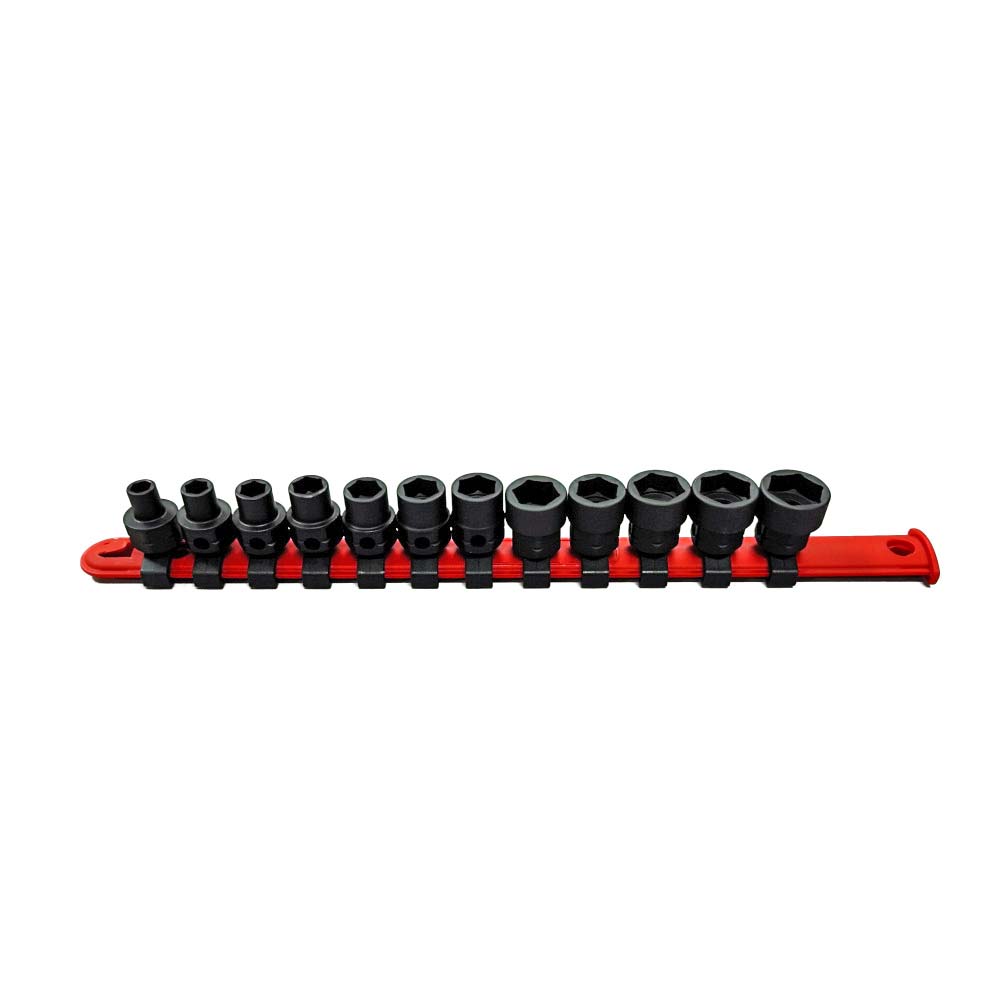 thumbnail image 2 of 8 - 19MM Williams 3/8\" Dr Shallow Socket Set 6 Pt 12 Pcs - MSB-12HRC 2 of 14