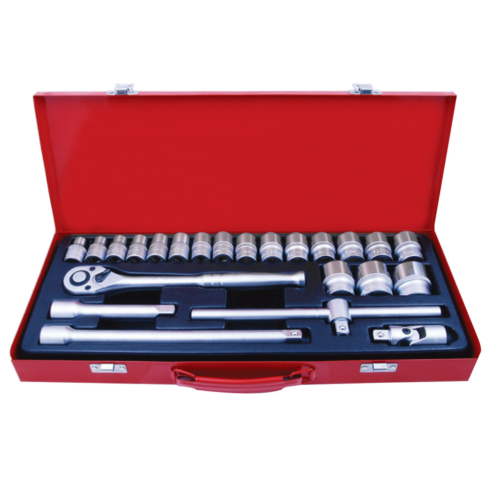 Snap-on 24pc 1/4" Drive Metric 6-Point Socket Set – Shallow & Deep, Made In USA (124STTMM)