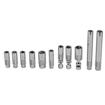 11PC 3/8"DR. MAGNETIC SPARK PLUG SOCKET SET (SAE/MM)