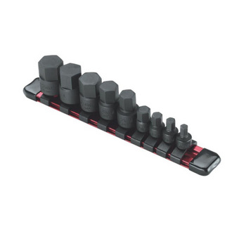 9PC 1/4" & 3/8"DR. HEX STUBBY BIT SOCKET SET (MM)