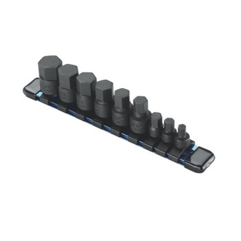 9PC 1/4" & 3/8"DR. HEX STUBBY BIT SOCKET SET (SAE)